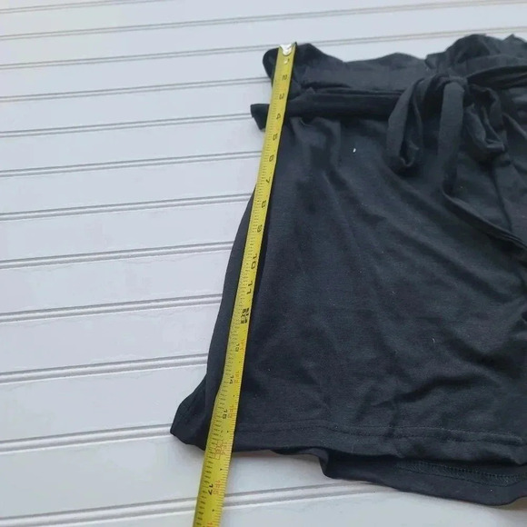 Shein Curve Jersey Stretch Shorts Tie Belt Elastic Waist Rutched Brown 2XL - Picture 6 of 6